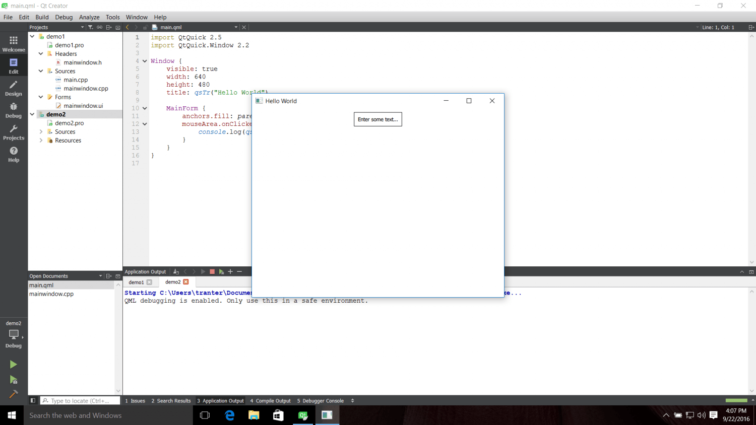 Getting Started With Qt and Qt Creator on Windows